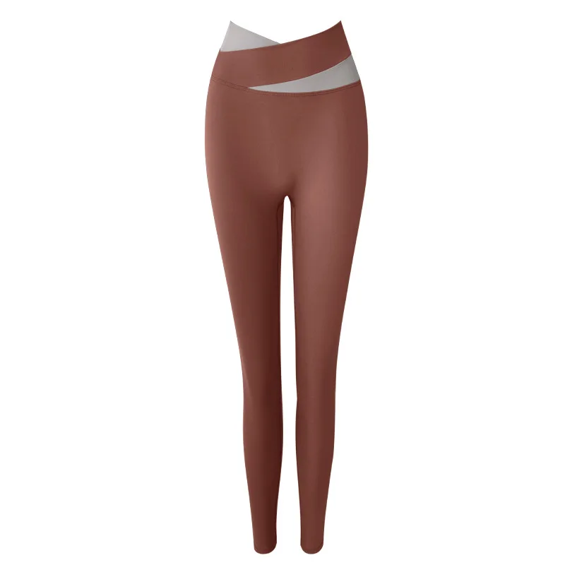 Seamless Fitness Yoga Pants Women Solid Patchwork High Waist Gym Leggings Plus Size Running Tights Girls Workout Trousers