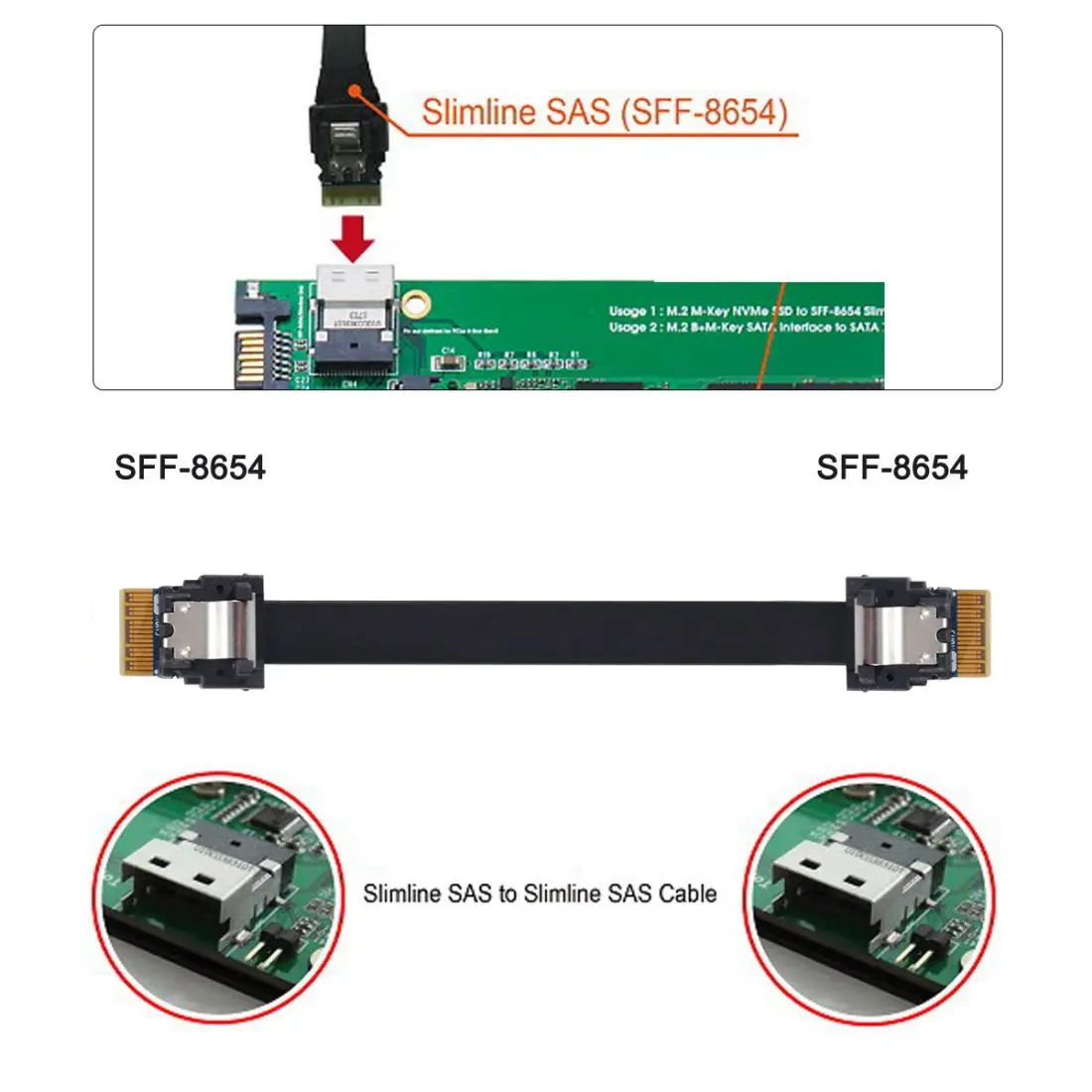 Host pin. Slimline SAS.