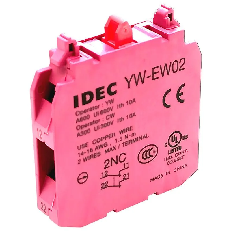 Фото Контакт аварийного выключателя IDEC и quan YW-E10 E01 EW11, нормально закрытый, нормально открытый, кнопка HW-U10 C YW1B №1