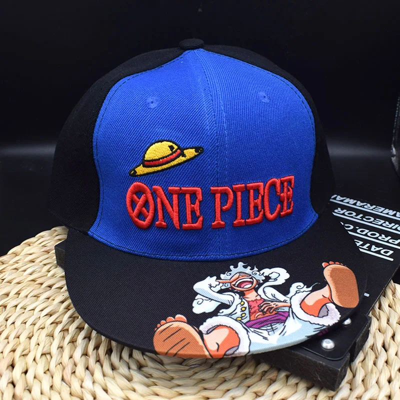 Фото Бейсболки One Piece Hot Anime Luffy для мужчин и женщин, регулируемые, с мультяшным принтом, для косплея, спортивные, солнцезащитные, подарки №2