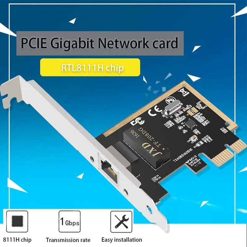 Game Gigabit PCI-E Network Card Ethernet gaming adaptive 10/100/1000mbps Fast Ethernet PCI to Ethernet RJ-45 LAN Adapter For PC