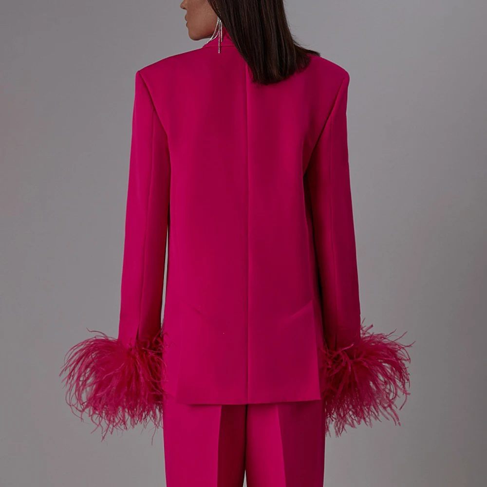 TWOTWINSTYLE Шикарный комплект из двух предметов для женщин пиджак с зубчатым