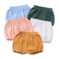 korean baby childrens foam cotton rubber band solid color shorts japanese mens and womens baby shorts 0 4t