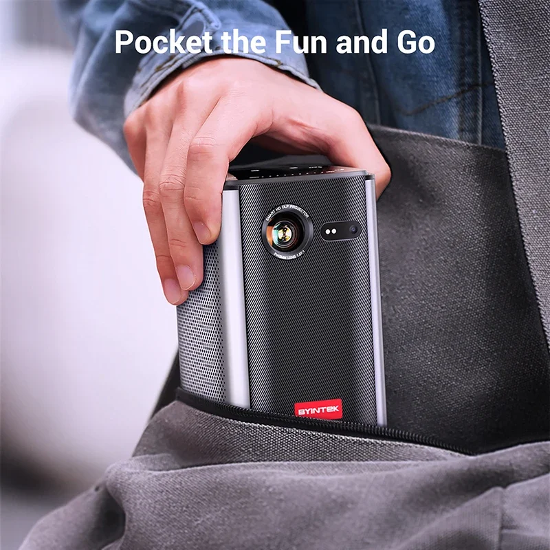 BYINTEK P70 Mini DLP Android Smart Wi-Fi 3D 1080P Портативный уличный 4K Мини Карманный домашний