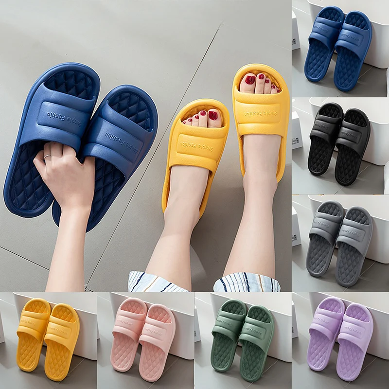 Women Home Slippers Couple Men'S Summer Bedroom Silent Bathroom Bathing Non-Slip Soft Bottom Ladies Sandals And Slippers