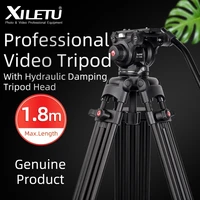 professional video tripod bracket with hydraulic damping fluid tripod head suitable for slr dv video telephoto lens camera
