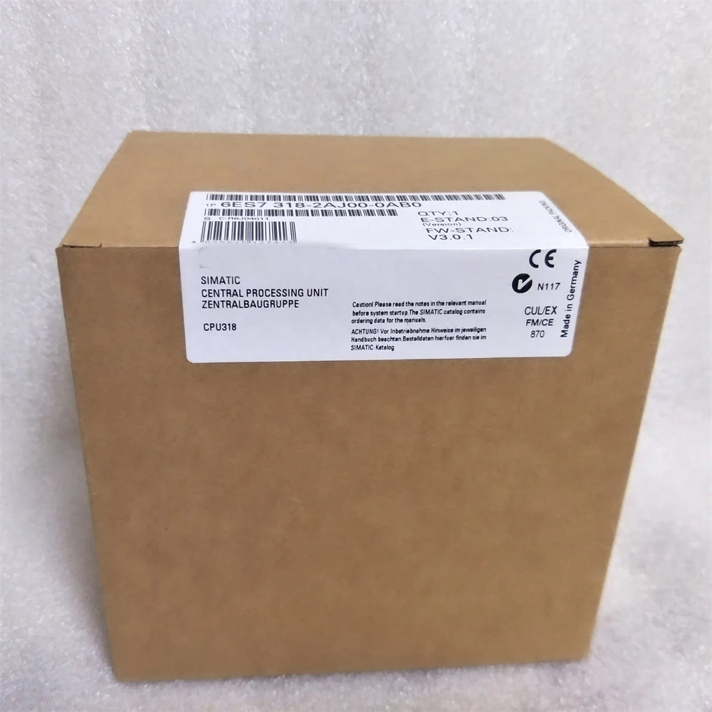 Новый оригинальный 6ES7318-2AJ00-0AB 0 CPU 318-2DP 512KB Module 6ES7 318 2AJ00 0AB0