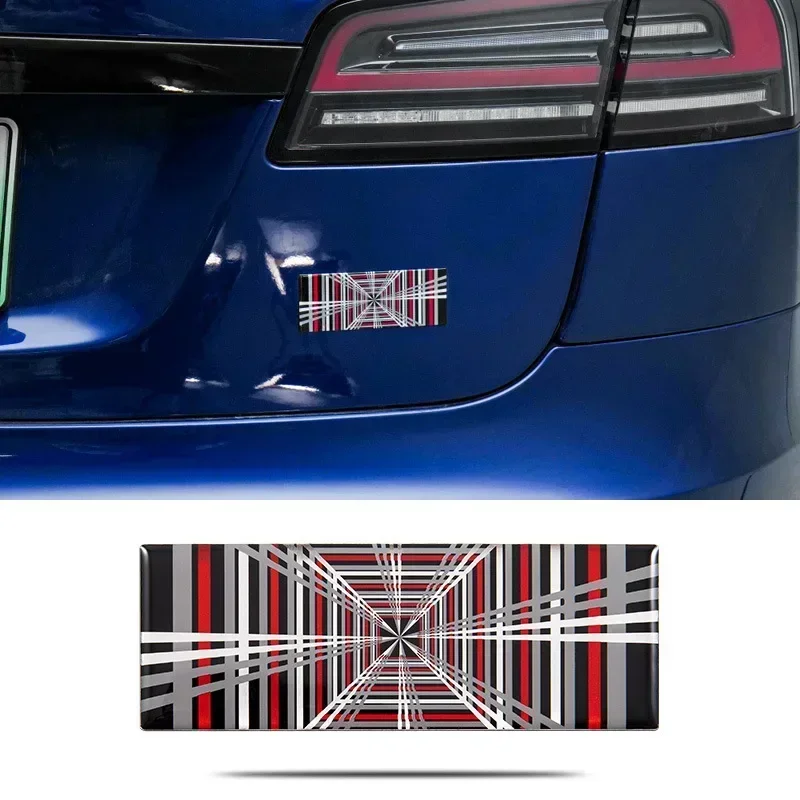 

3D алюминиевый сплав PLAID логотип задний багажник крыло значок эмблема наклейка наклейки для Tesla Model 3 X Y S аксессуары для стайлинга автомобилей