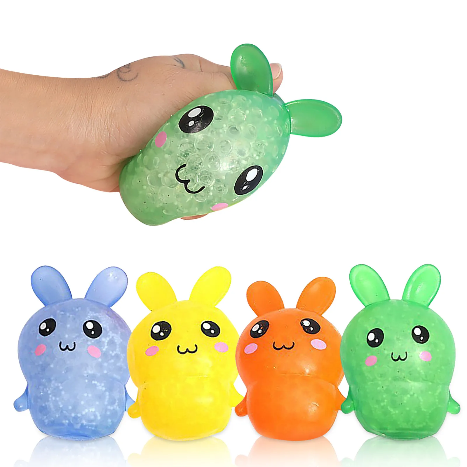 

Both Toy Easter Bunny Stress Balls Toy For Kids Adults, Stress Relief Balls Filled With Water Beads Easter Party Noodle Toy