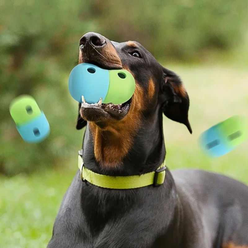 

Жевательные игрушки для собак, интерактивные силиконовые шарики для маленьких и больших собак, игрушка, протекающий мяч для собак, щенков, очищающие зубы питомцев, неразрушаемые