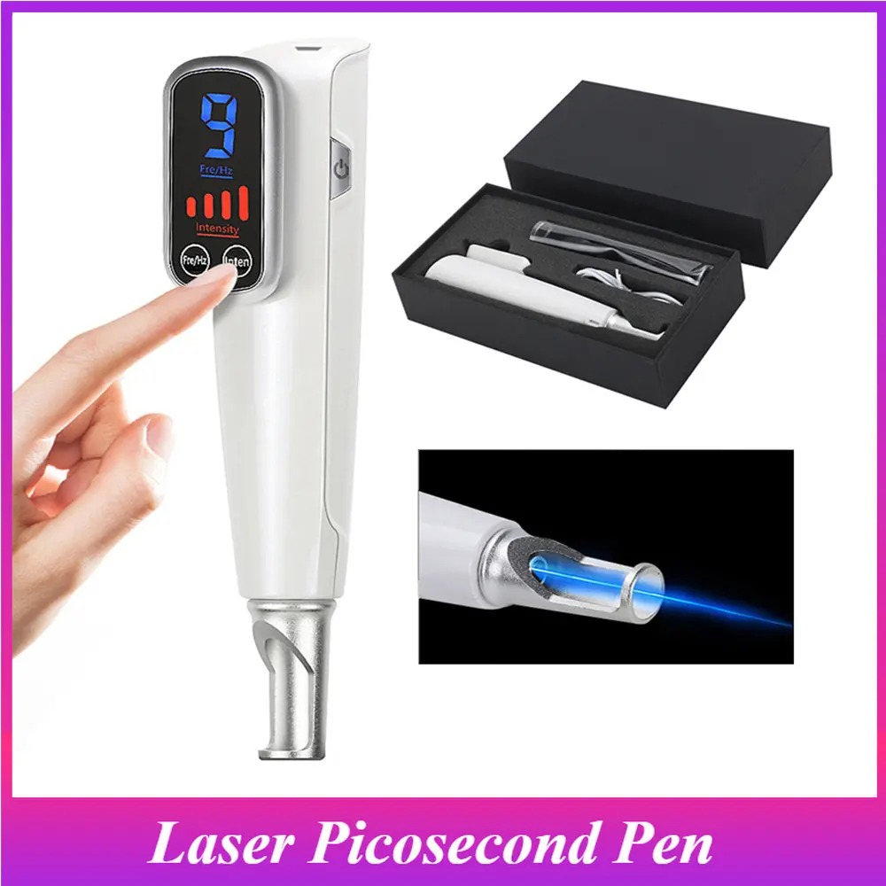 Professional Laser Picosecond Pen Blue Light Therapy Tattoo Remove Freckle Acne Mole Dark Spot Pigment Removal Machine Skin Care