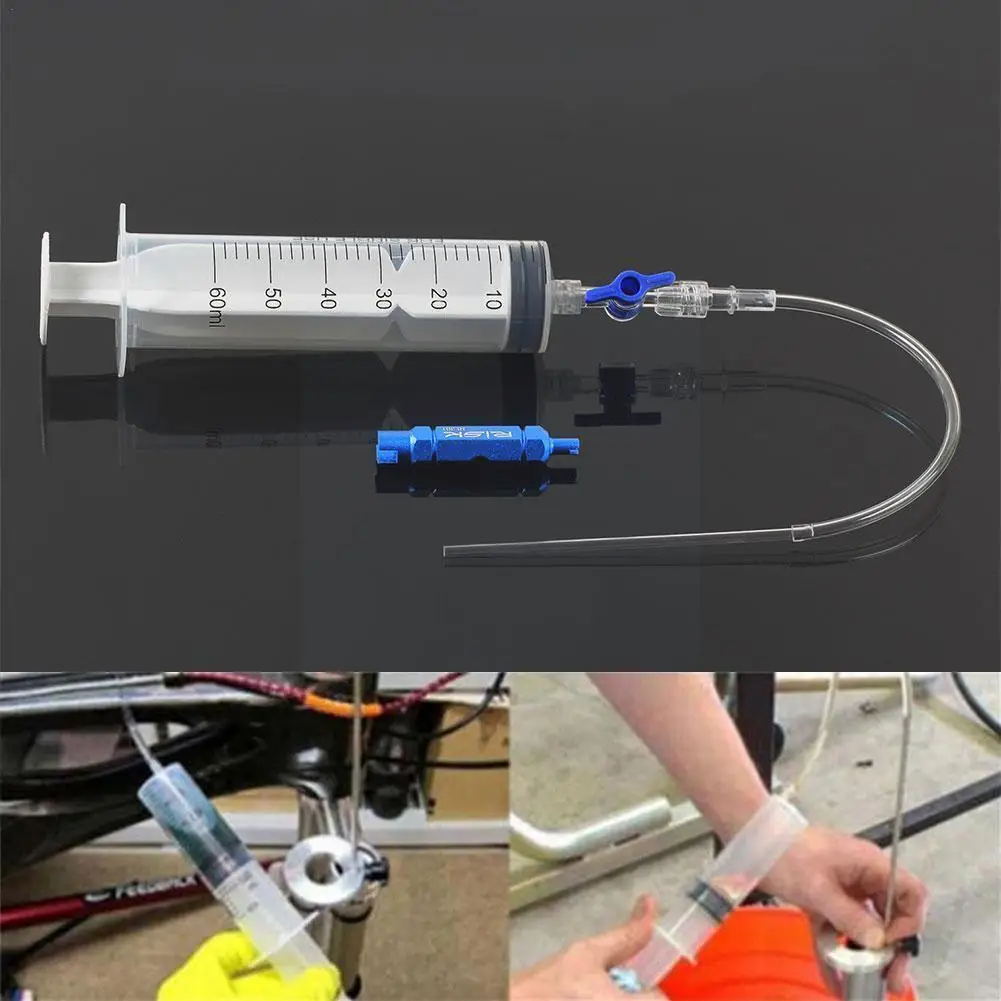 

Герметик для бескамерных шин для велосипеда, самоудерживающий инъекционный шприц для герметика, резиновый инструмент для ремонта шин горных велосипедов Liqui I0x4