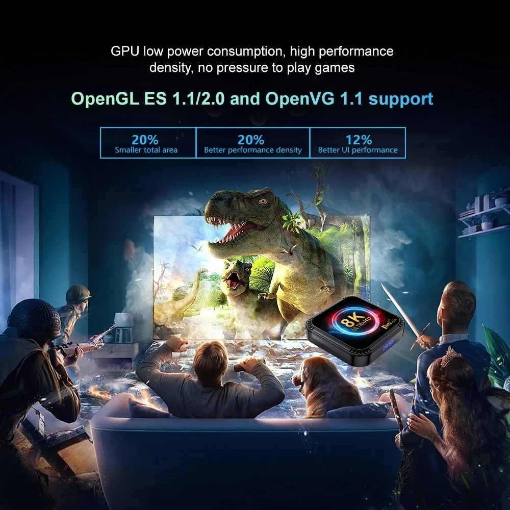 ТВ-приставка Android 13 USB3.0 WIFI6 ATV 8K RK3528 четырехъядерный процессор 2 4 ГГц и телефон