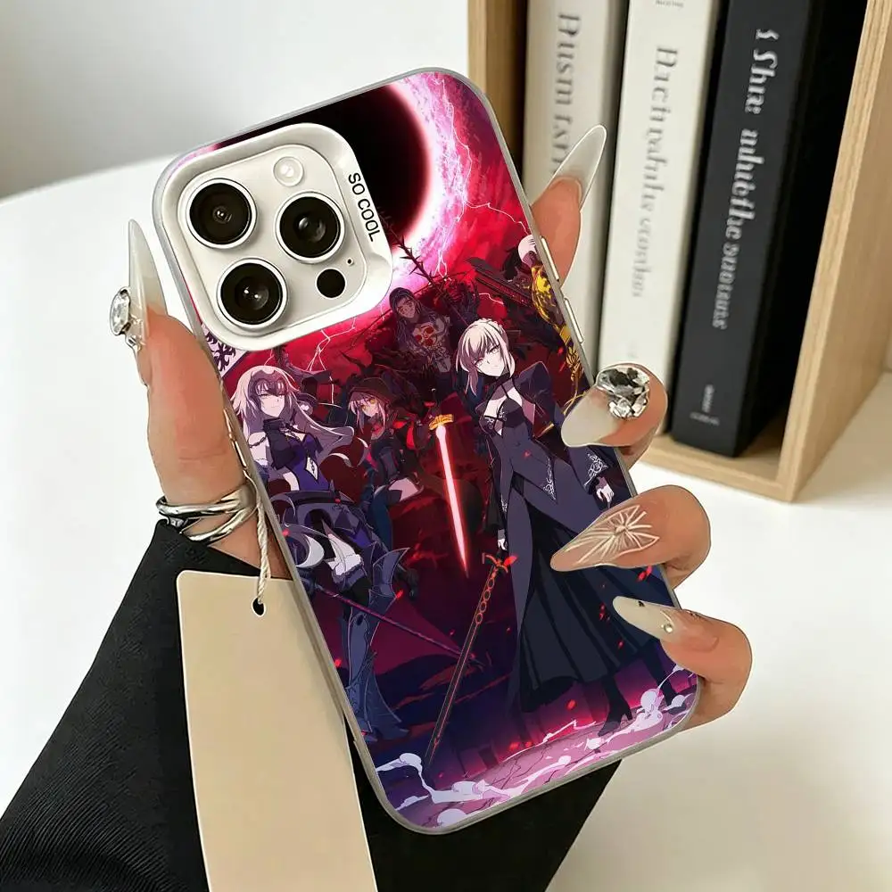 Фото Чехол для телефона Clash With Future Self Fatestay night UBW для iPhone 17 Air 16 15 14 13 12 11 Pro Max, белый, серебристый, жесткий чехол №4