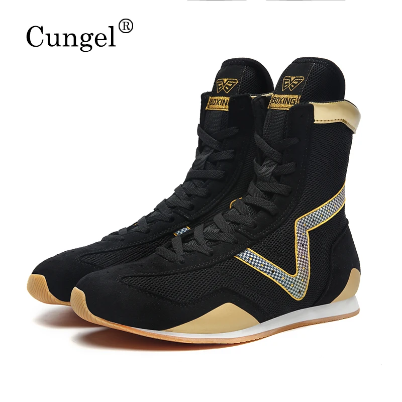 

Men Professional Boxing Wrestling Fighting Weightlifting Shoes Male Comfortable Supporting Training Boxing Fighting Boots