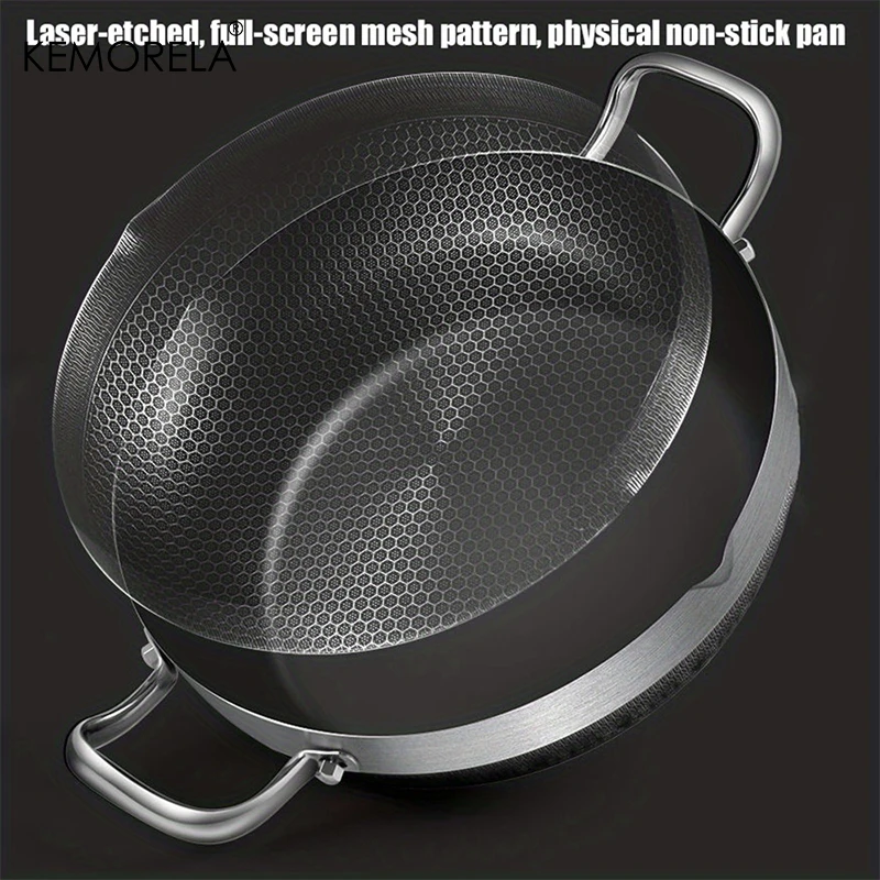 Экологичная Сковорода Из Нержавеющей Стали С Антипригарным Покрытием 26/28/30 См