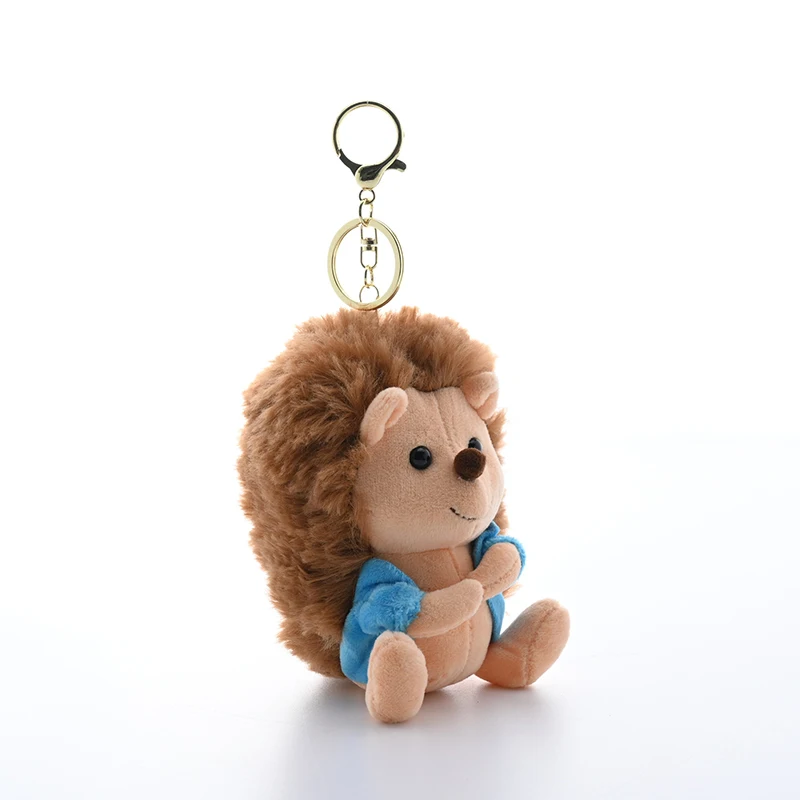 Мультяшная милая пара маленькая кукла-ежик брелок забавная плюшевая кукла