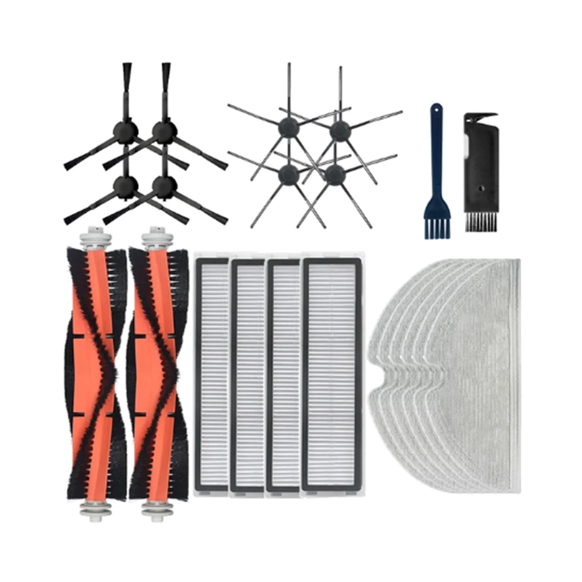 

For D9 & Bot L10 Pro Robotic Vacuum Cleaner Main Brush Side Brush Hepa Filter Mop Rags Accessories