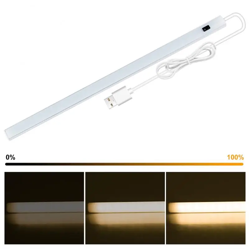 

20-50cm Night Light LED USB Rechargeable Lamp Hanging Magnetic Desk Lamp Stepless Dimming Cabinet Closet Wardrobe Table Lamp