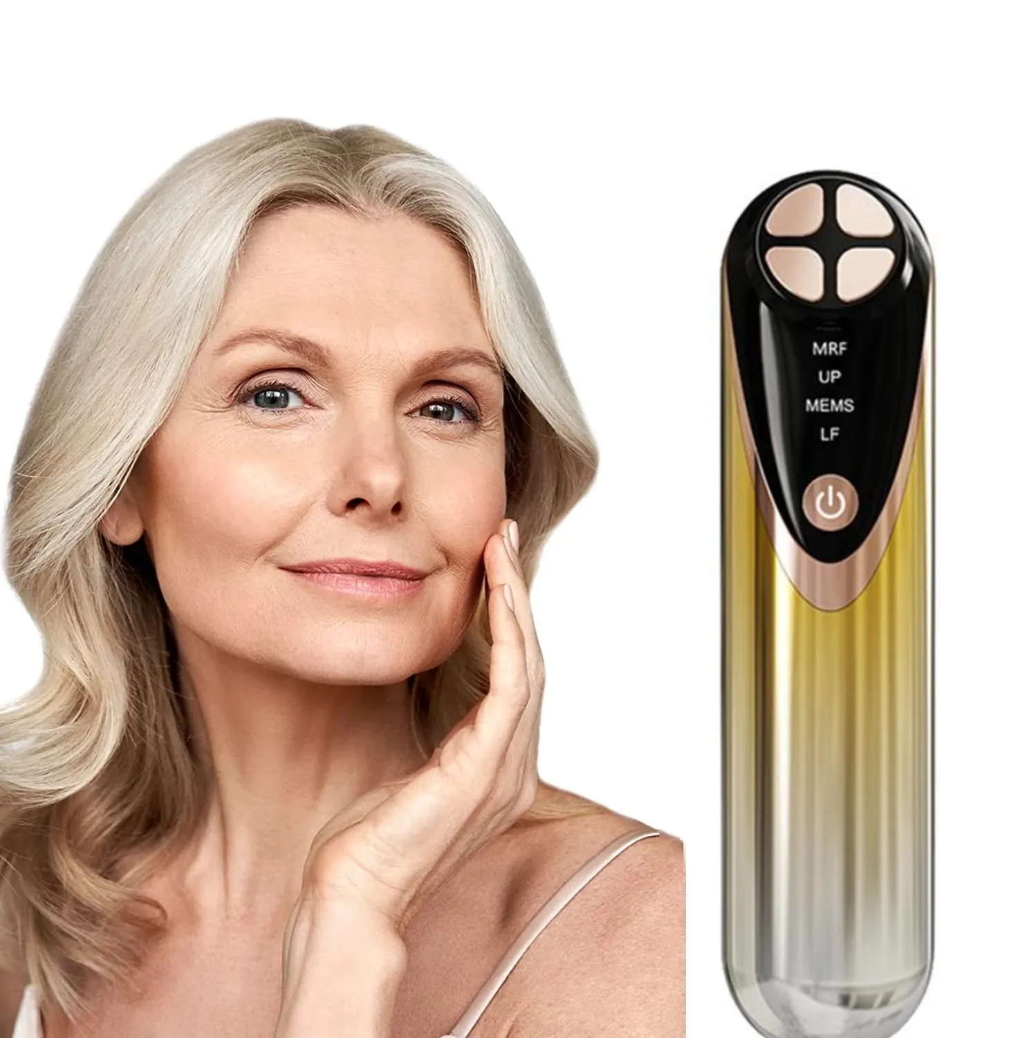 Treat Skin Rejuvenation Radio Frequency RF EMS LED Facial Massager Skin Tightening Face Lift Face Beauty Wand Anti Aging Device