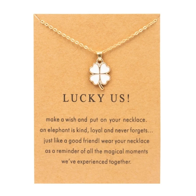 Buy Ladies Four Leaf Lucky Clover Petiole Pendant Necklace. Celebrity  Style. 24K Gold over Sterling Silver. Stamped 925. 45cm Chain Included. 10  Year Guarantee. Online at desertcartINDIA