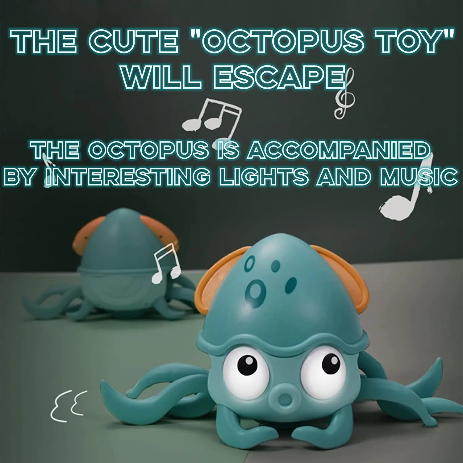 

Interactive Toddler USB Kids Rechargeable Dancing Toy with Music Pet Octopus Toys Crawling Toys