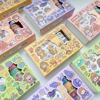 japanese masking washi paper hand account tape girl heart gift box set sticker cartoon character material diy decorative