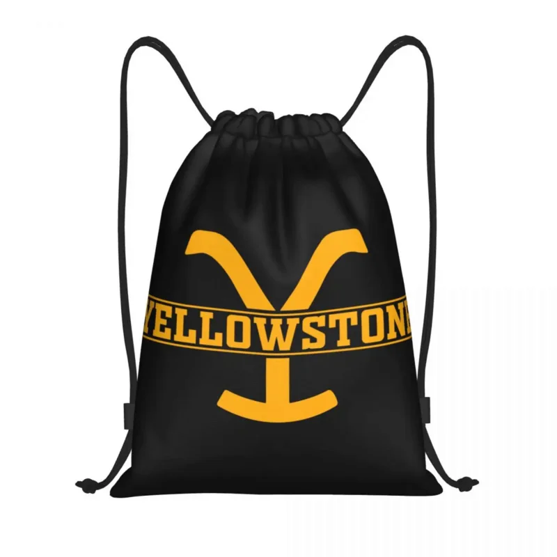 

Custom Yellowstone Drawstring Bags Men Women Lightweight Dutton Ranch Sports Gym Storage Backpack