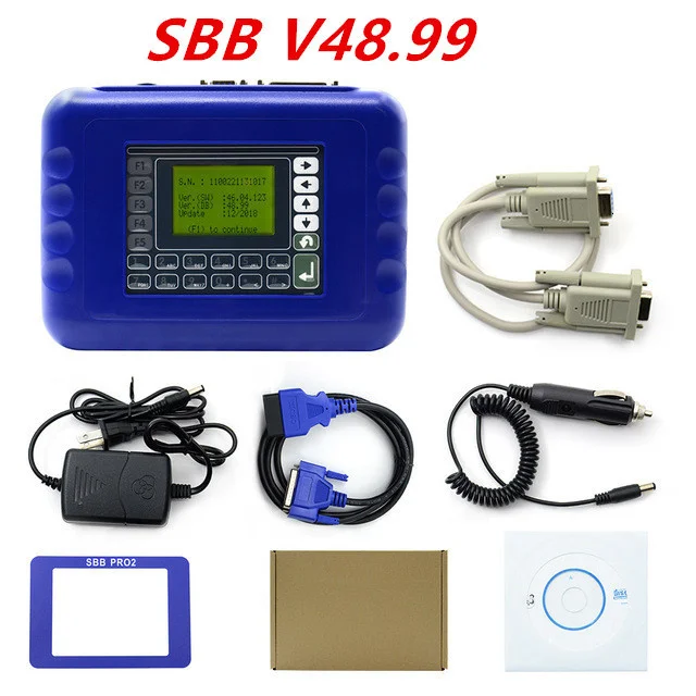

SBB PRO2 V48.99 V46.02 Программатор автомобильных ключей для Toyota G Чип для чтения контактного кода Крышка большинства автомобильных ключей Автоматический инструмент-транспондер