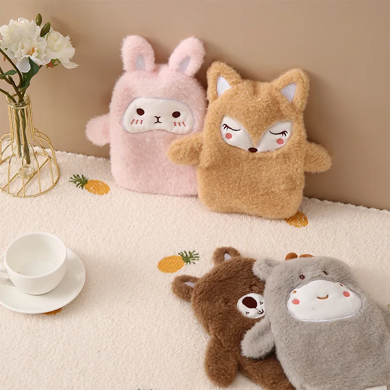 

Cute Cartoon Creative Plush Hot Water Bag Hand Warmers Water Bag Hand Warmer Filled Explosion-Proof Portable Hot Water Bags