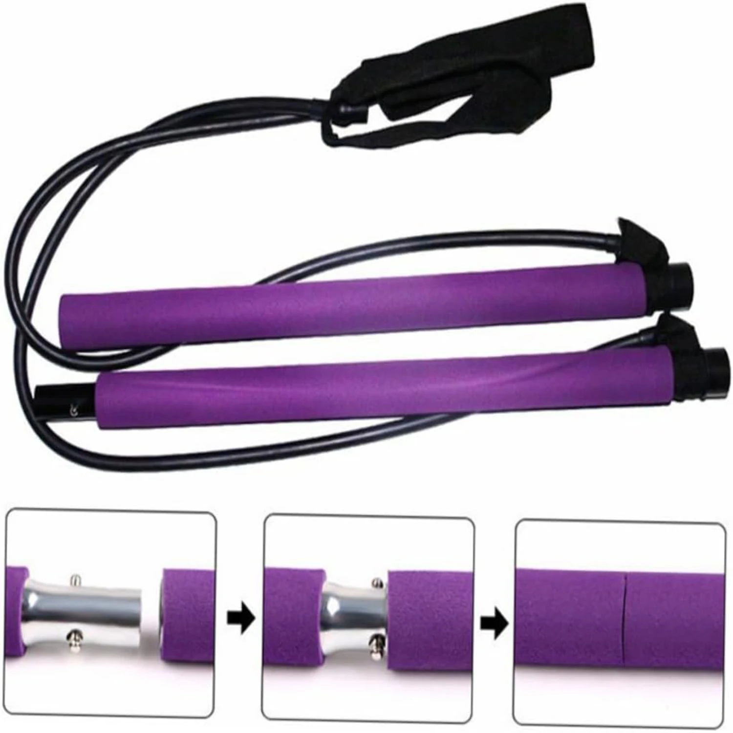 Эффективная и компактная красная палка для пилатеса улучшенного фитнеса —