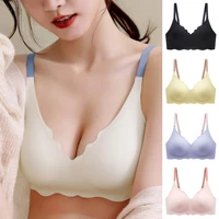 no trace top womens underwear no steel ring pure desire comfortable upper support sling adjustable beauty back bra thin section