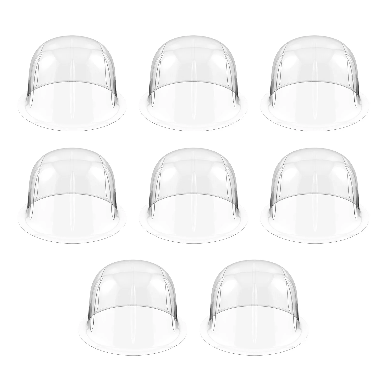 

8pcs Plastic Hat Stands Hat Package Support Desktop Stand Holders Dome Hat Shape Protector Holder