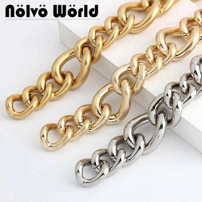 

1-5pcs 50cm 2022 New High Quality Metal Multi-specification Aluminum Chain For Handbag Purse Strap Hardware Accessories