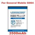 Аккумулятор LOSONCOER 3500 мАч G004 для General Discovery G004 GM6 G006 GM8