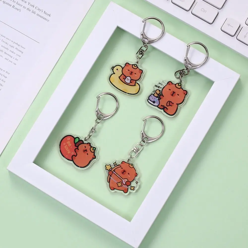 Креативный акриловый брелок с капибарой креативная акриловая сумка подвесная