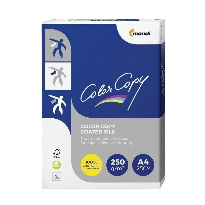 Бумага COLOR COPY SILK мелованная матовая А4 250 г/м2 л для полноцветной лазерной печати А++
