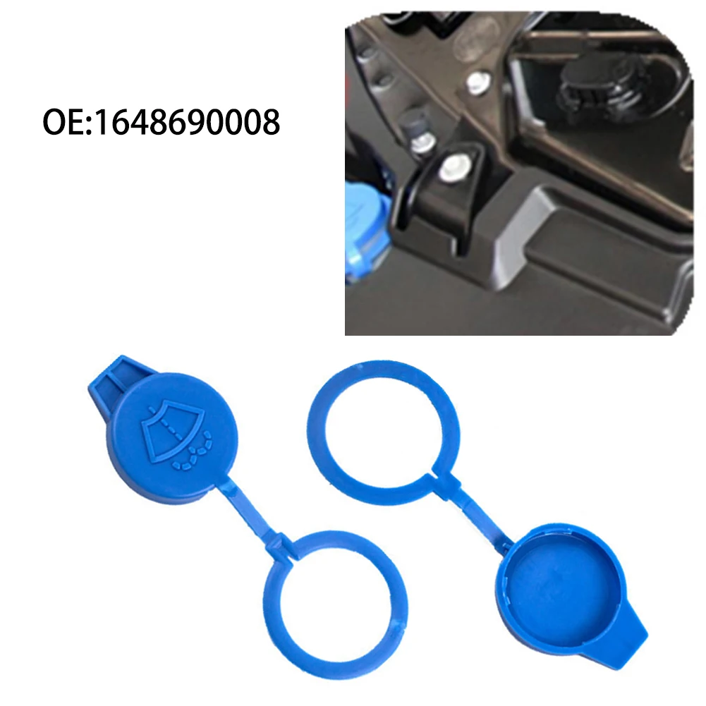 

Car Windshield Wiper Washer Fluid Reservoir Bottle Cap Cover Blue For Benz 1648690008 Fluid Reservoir Cap Durable Equippments