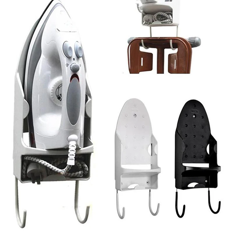

Door Wall Mounted Ironing Board Storage Holder Heat-resistant Hotel Household Electric Iron Hanging Rack Hair Dryer Stand