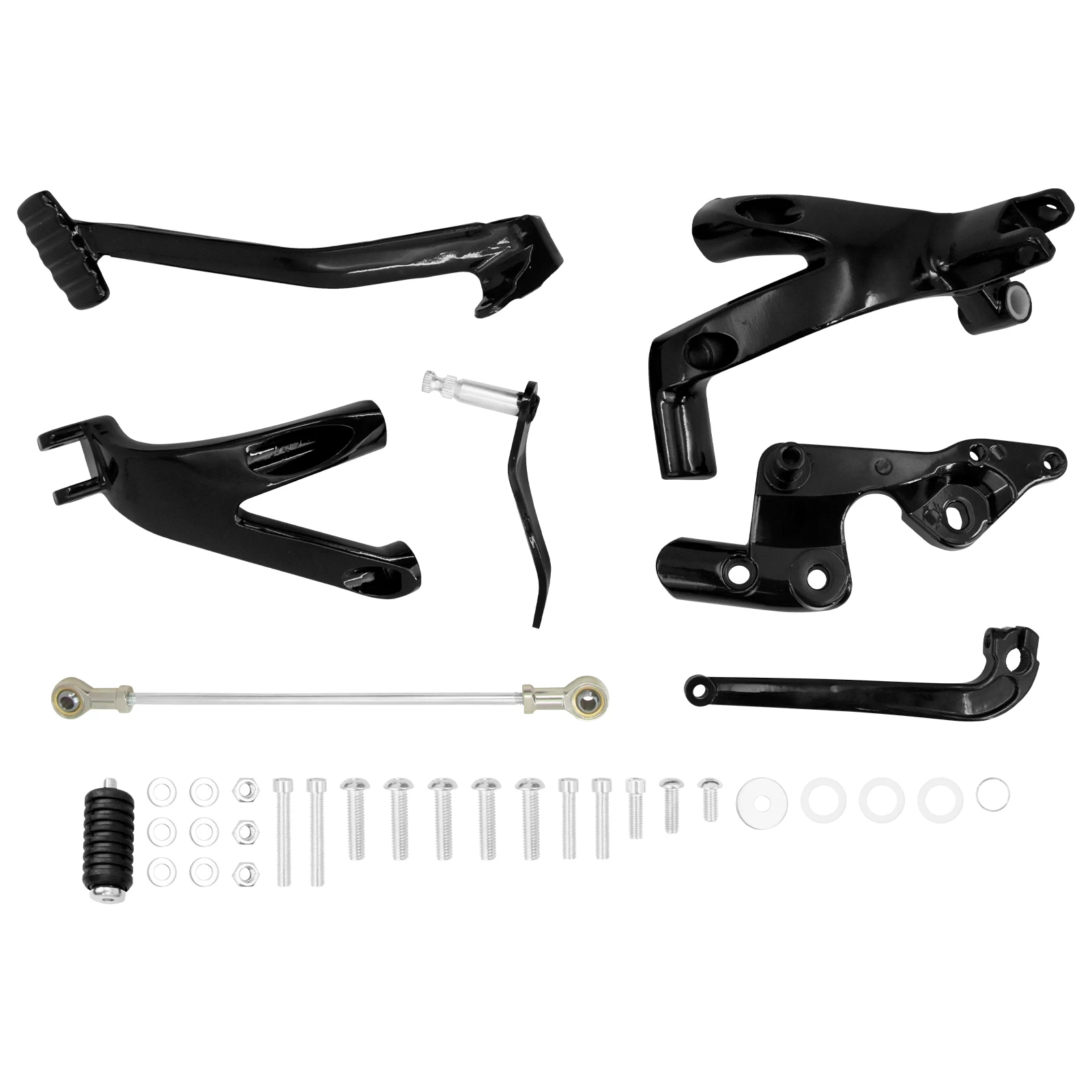 Мотоциклетная черная заготовка из алюминия с передним контролем для Harley Softail Street