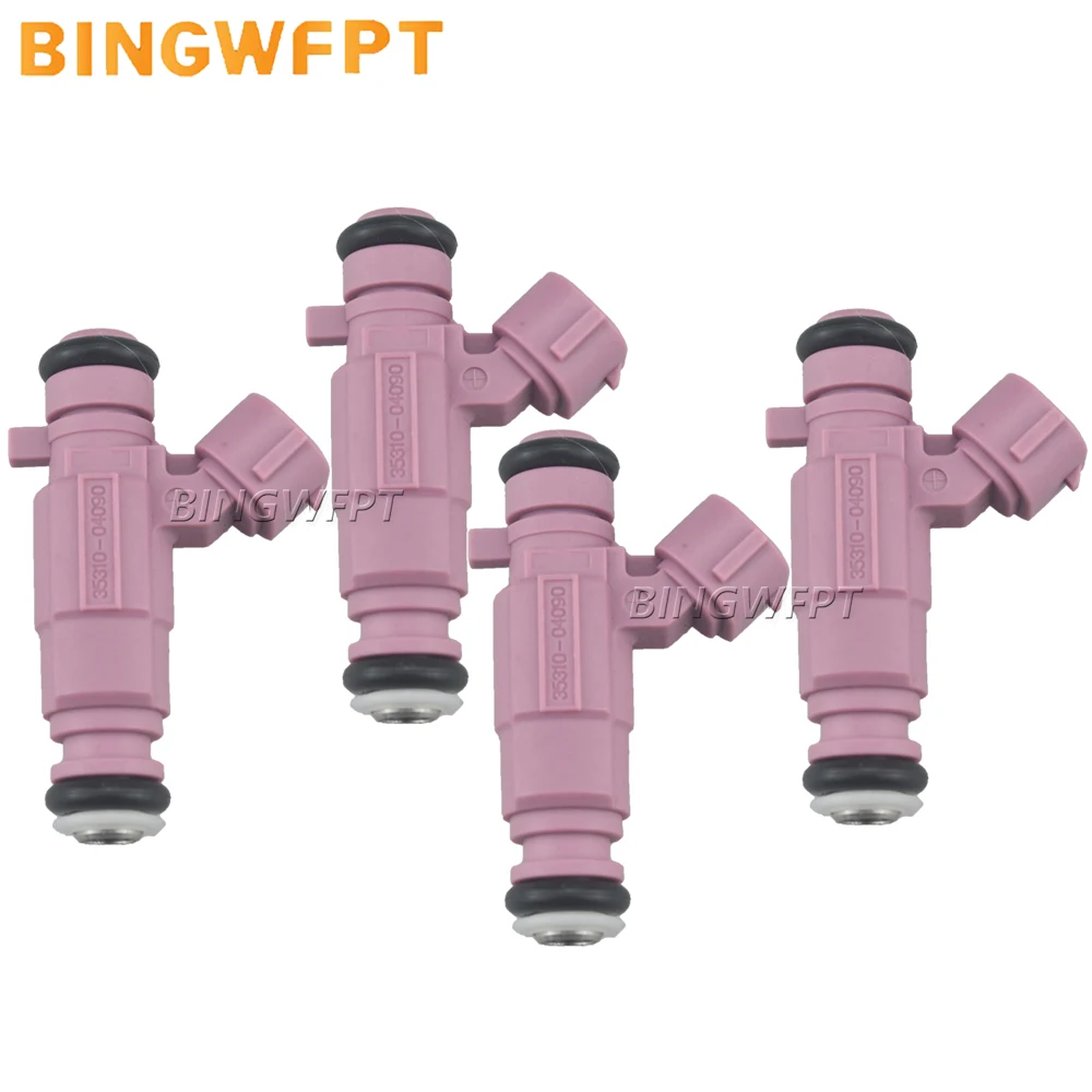 

4 шт. Форсунка топливного инжектора 35310-04090 3531004090 для Kia, для Hyundai Picanto 1,0, автозапчасти двигателя автомобиля 35310 04090 S0701C446