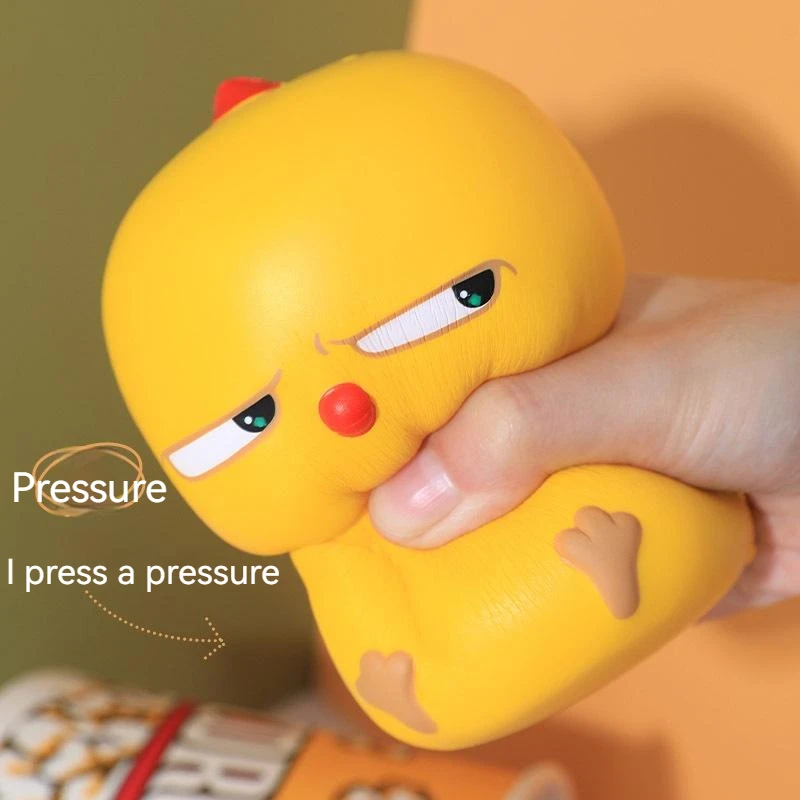 

New Woobi Decompression Toys Pu Slow Rebound Ventilator Cute Cartoon Defiant Little Yellow Chicken Pinch Joy Girls Gifts