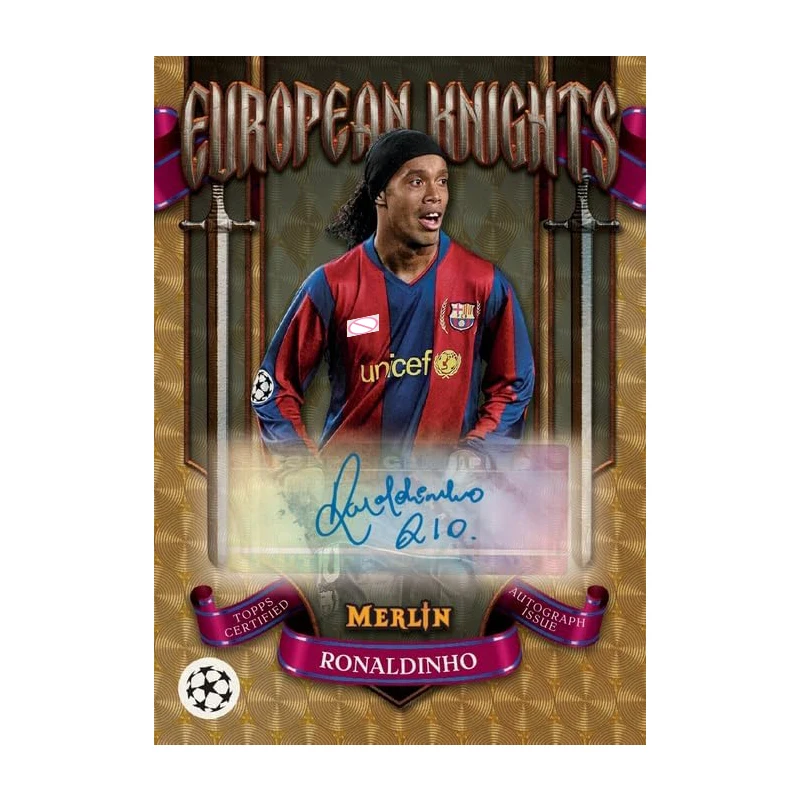Фото 2024 25 Topps Merlin UEFA Club Competitions Blaster Box Официальные коллекционные игровые карточки для обмена №2