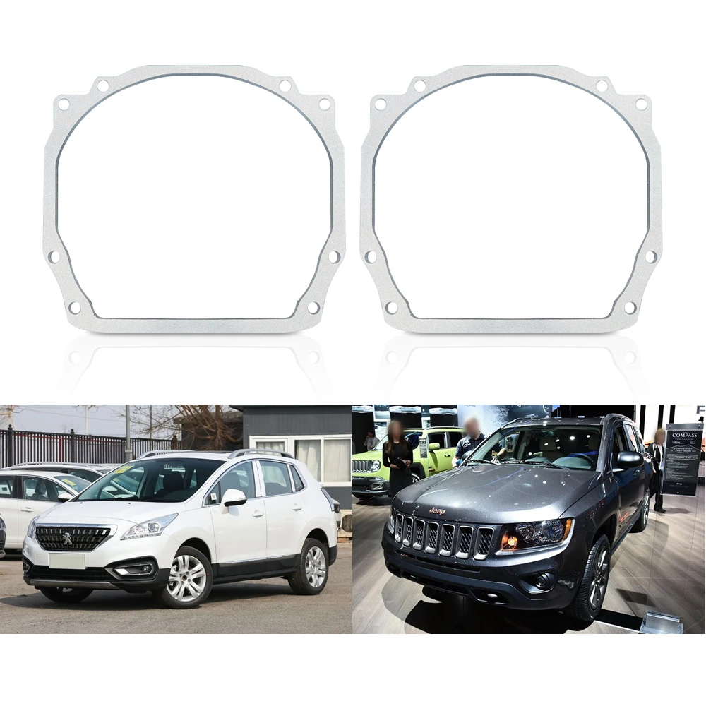 Автомобильный Стайлинг Taochis адаптер рамка для фар кронштейн Peugeot 3008 Grand Cherokee JEEP