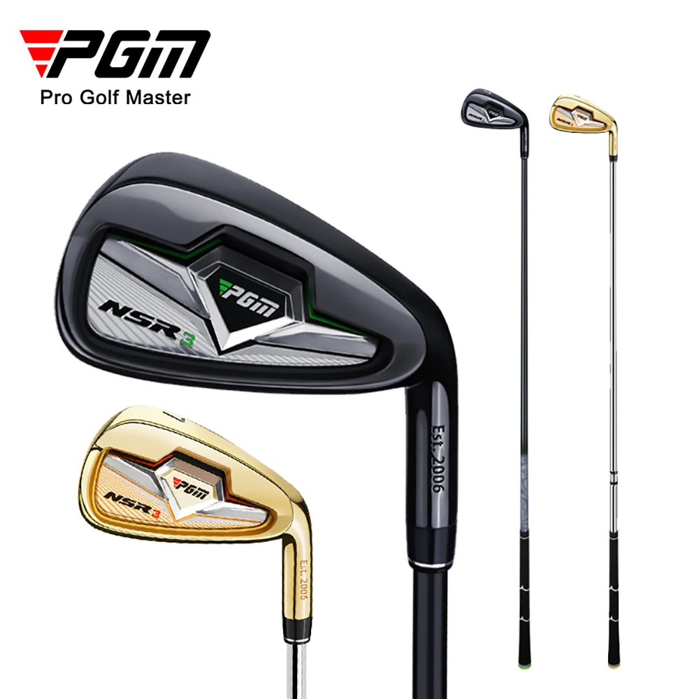 

TIG033 PGM Golf Club NSR 3 Generation #7 IRONS Men Left Handed Professional Practice Pole Carbon R /S Grade/Stainless Steel Rods