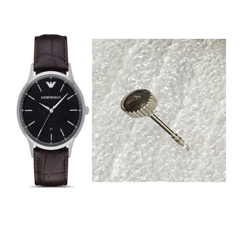 

Watch Accessories Crown Adjustment Time Button 1pc For Armani Quartz Watch AR2480 Parts Tools