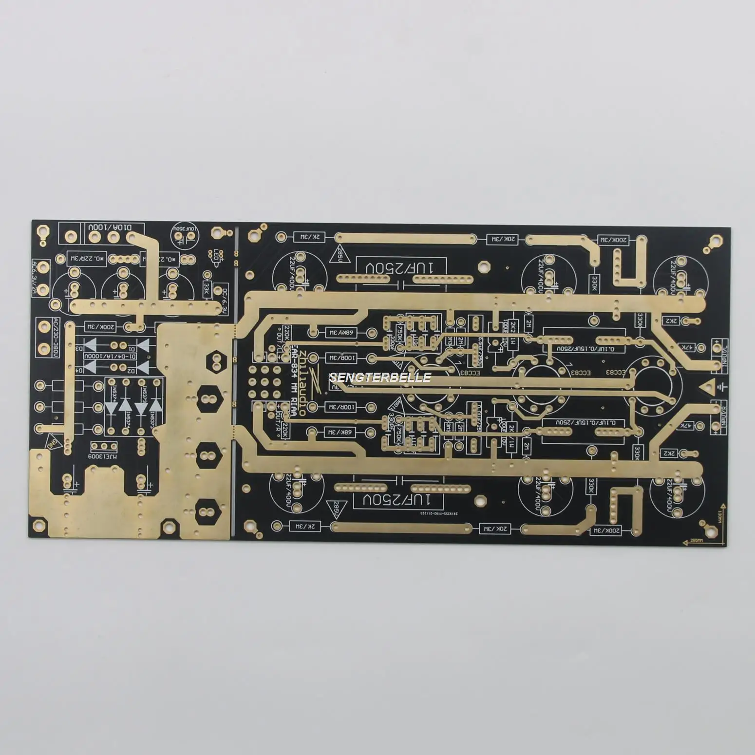 

HiFi MM RIAA Stereo Phono Gold-Plate PCB Turntables Ear834 Tube Amplifier Bare Board