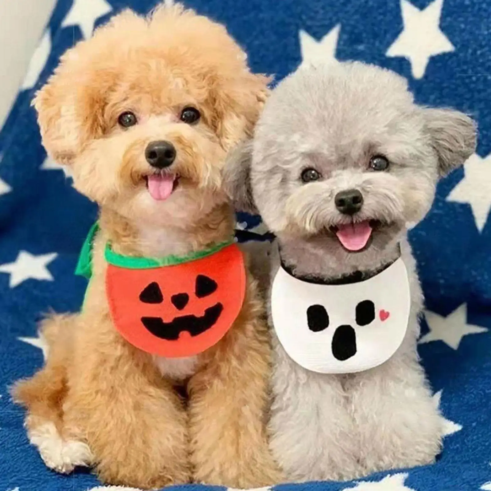 

Pet Pumpkin Bib Collar Cat Dog Slobber Towel Small Cat Puppy Kitten Collars Bandana Halloween Christmas Pet Supplies Accessories
