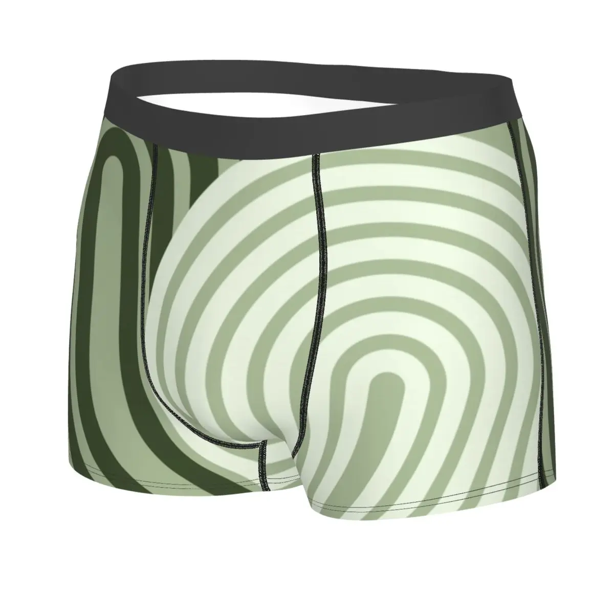 Фото Мужские трусы-боксеры Sage Green Arch Rainbow с 3D-принтом, мягкое мужское нижнее белье, трусы-брифы №2
