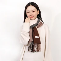 2022 korean cashmere scarf autumn winter british plaid female tassel warm shawl thickening and lengthening neck mens pashmines